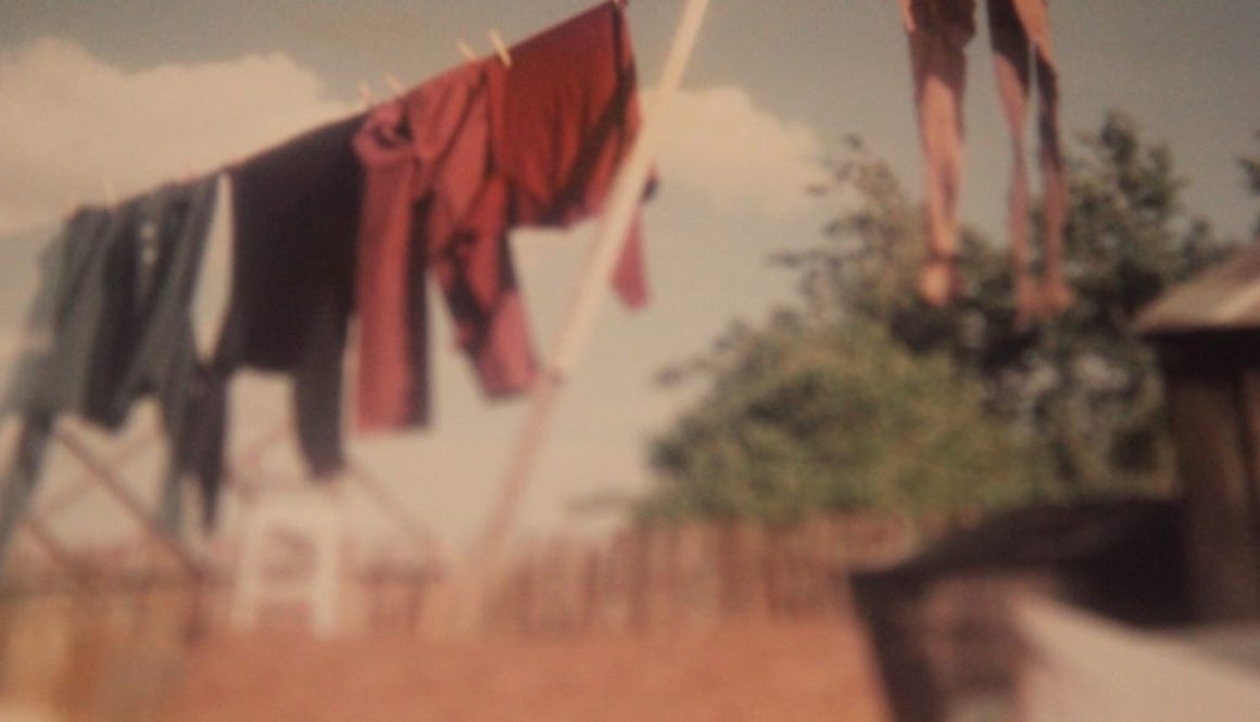 Washing line in the old days