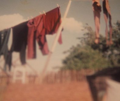 Washing line in the old days