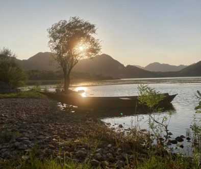 Lake Skadar, Montenegro at sunset