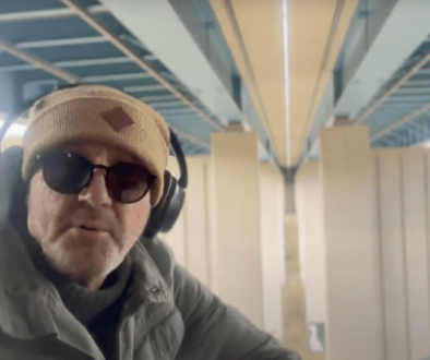 Image of Peter Shukie under the flyover gallery